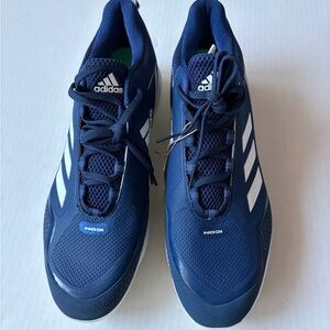 Adidas Navy and White Athletic Shoes